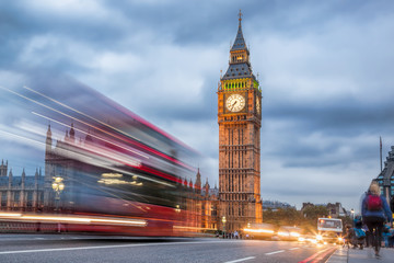 Big Ben in the evening, London, United Kingdom