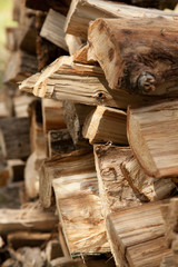 wood warehouse in the village