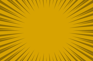 comic yellow background Cartoon Style. Sunlight. Vector Illustration.