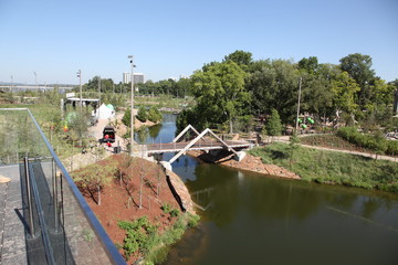 King Post Bridge at Tulsa's Gathering Place Park