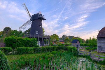 Summer sunrise over Bursledon Windmill, Hampshire, UK
