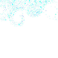 Blue, cyan, turquoise glitter stars confetti