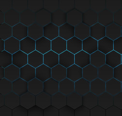 Abstract hexagonal background.