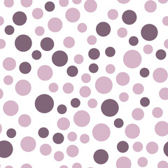 Abstract simple circles seamless pattern. Minimalistic elements wallpaper.