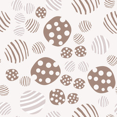 Abstract pebble seamless pattern. Hand drawn stones wallpaper.