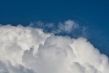 Blue sky background with white clouds