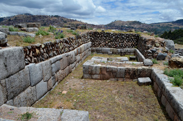 Peru,Cusco.Sasayhuamán, ancient military fortress of the Inca.