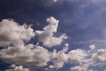 綺麗な青空と空の雲の形