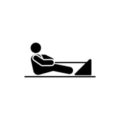 Man, gym, sports, exercise, fitness icon. Element of gym pictogram. Premium quality graphic design icon. Signs and symbols collection icon