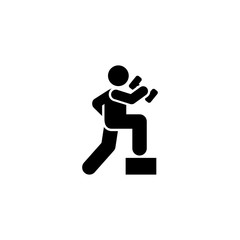Sports, dumbbell, health, gym, man icon. Element of gym pictogram. Premium quality graphic design icon. Signs and symbols collection icon