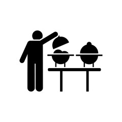 Food, man, eat, dinner, man icon. Element of hotel pictogram icon. Premium quality graphic design icon. Signs and symbols collection icon