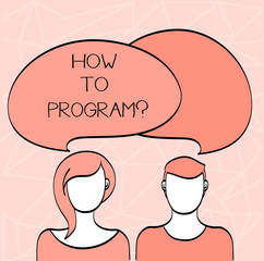 Conceptual hand writing showing How To Program. Business photo showcasing Instruction for computer programming technology knowledge