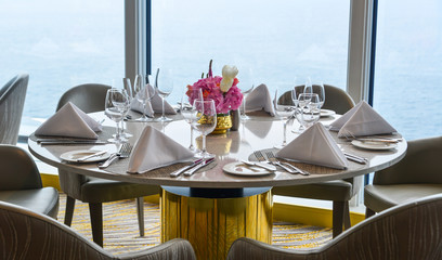 High class luxury restaurant interior