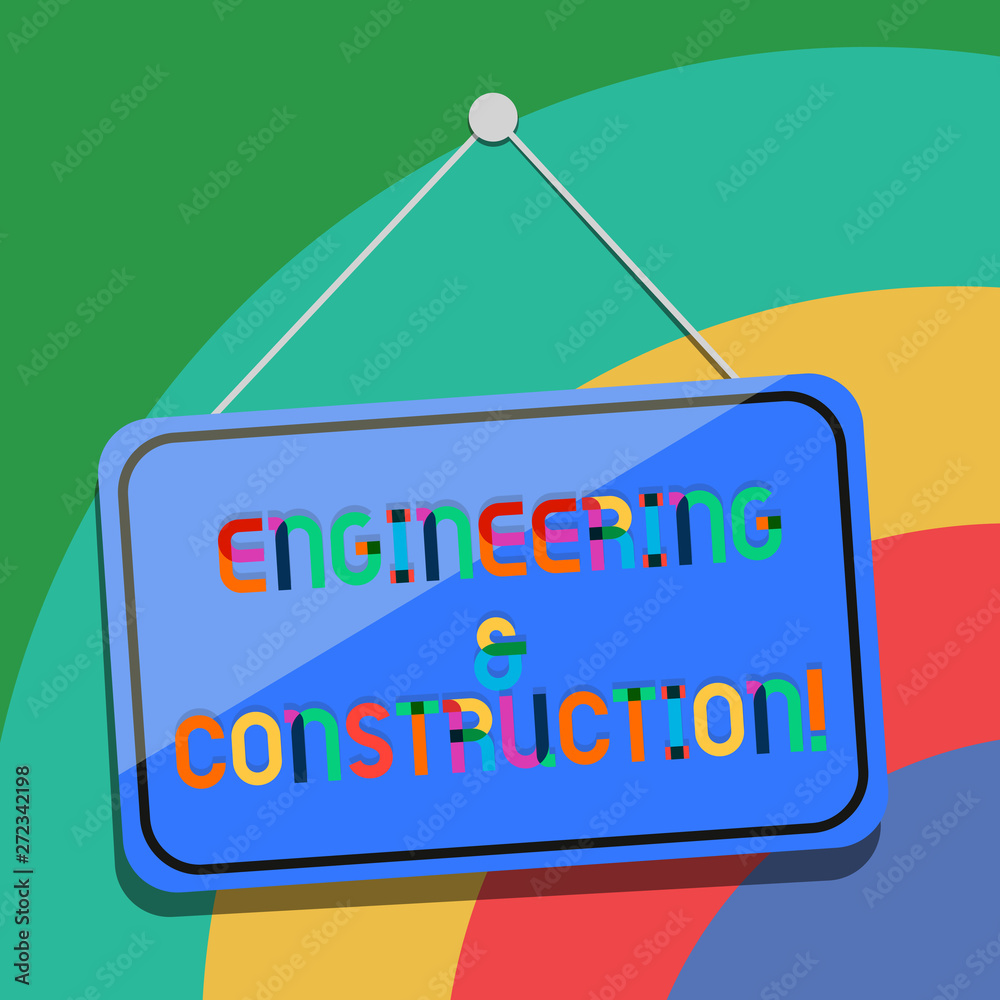 Poster conceptual hand writing showing engineering and construction. business photo text applying technical