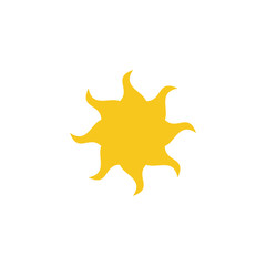 Sun icon vector isolated. Sun flat vector icons. sun logo design inspiration