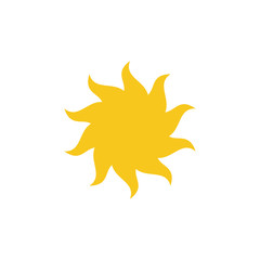 Naklejka na ściany i meble Sun icon vector isolated. Sun flat vector icons. sun logo design inspiration