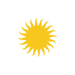 Sun icon vector isolated. Sun flat vector icons. sun logo design inspiration