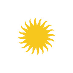 Sun icon vector isolated. Sun flat vector icons. sun logo design inspiration