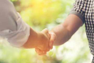 Trust Promise Concept. Honest Lawyer Partner with Professional Team make Law Business Agreement...