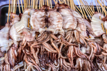 Chinese delicious snacks on the market