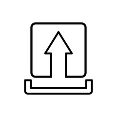 Upload icon vector