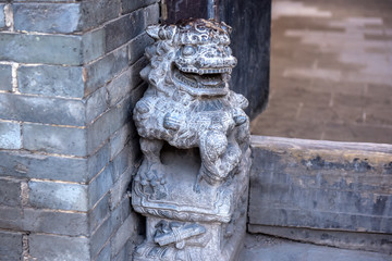 The Wangs Courtyard, Shanxi, China. The famous historical stone carvings are in Lingshi County, Jinzhong City, Shanxi province.