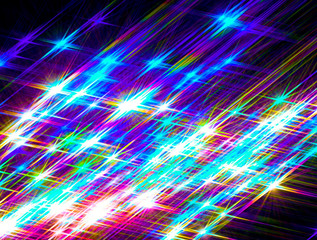 Fototapeta premium Glowing stars on a dark background