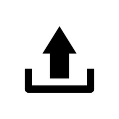Upload icon vector