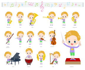 blond hair boy_classic music