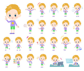 blond hair boy_emotion