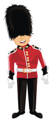 smiling guardsman stand