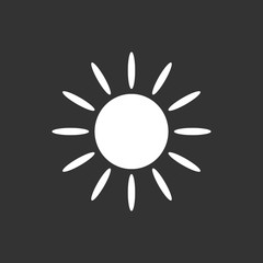 Sun icon vector
