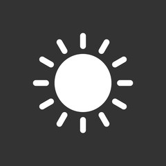 Sun icon vector