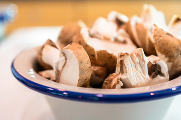 Small mushrooms
