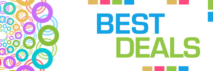 Best Deals Colorful Circular Rings Horizontal 