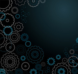 abstract cogs wheel background vector illustration EPS10