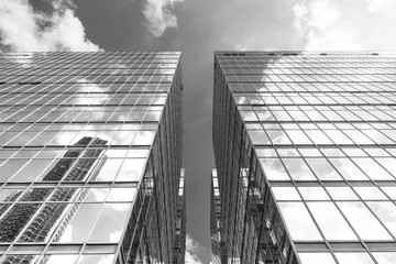 Exterior of modern architecture. Building abstract background