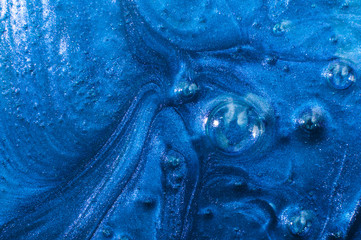 Abstract dark blue background slime