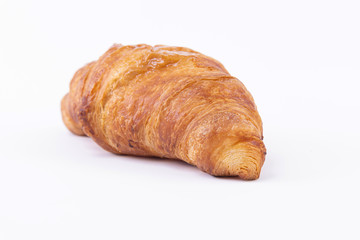 Closeup of a fresh and tasty croissant