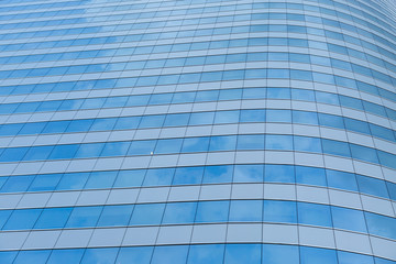 blue glass building