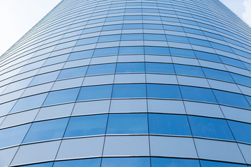 Obraz premium blue glass building