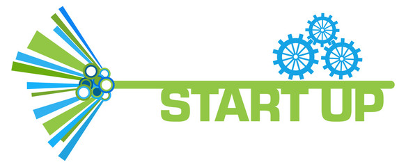 Start Up Green Blue Graphical Element Symbol 