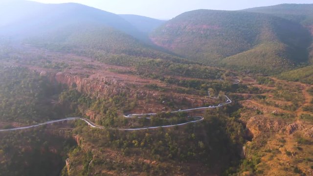 Tirupati in south India Tamil Nadu holy places, 4k aerial drone skyline footage