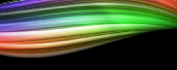 Fluid liquid color wave lines, glowing colorful light effect, abstract composition template. Geometric technology abstract pattern. Movement concept