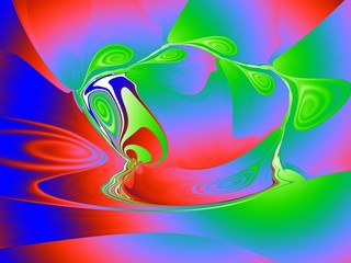 Background image. Portrait of geometric abstraction on the projective plane.