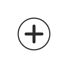Plus Icon vector illustration. Add icon. Addition sign. Medical Plus symbol. Plus logo design inspiration
