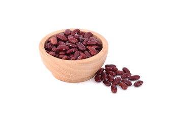red beans isolated on the white background