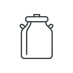 milk can vector icon