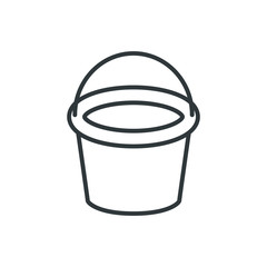 bucket vector icon