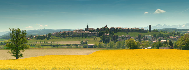 Panorama View The Village Romont